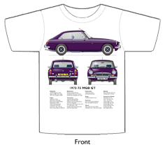 MGB GT 1973-75 T-shirt Front